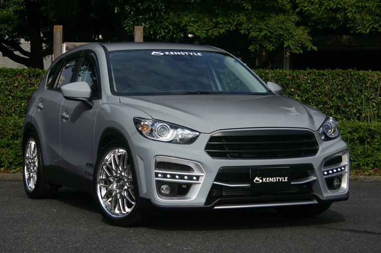 ケンスタイルCX-5エアロパーツ・フロントバンパースポイラー&LEDデイライト ケンスタイルCX-5エアロパーツ・フロントバンパースポイラー&LEDデイライト