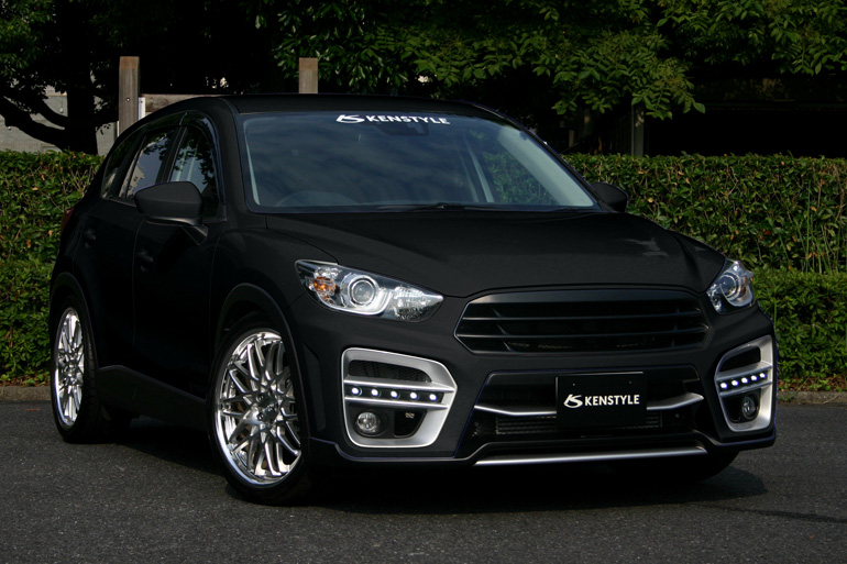 ケンスタイルCX-5エアロパーツ・フロントバンパースポイラー&LEDデイライト ケンスタイルCX-5エアロパーツ・フロントバンパースポイラー&LEDデイライト