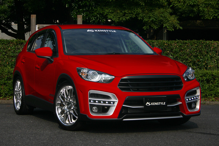 ケンスタイルCX-5エアロパーツ・フロントバンパースポイラー&LEDデイライト ケンスタイルCX-5エアロパーツ・フロントバンパースポイラー&LEDデイライト