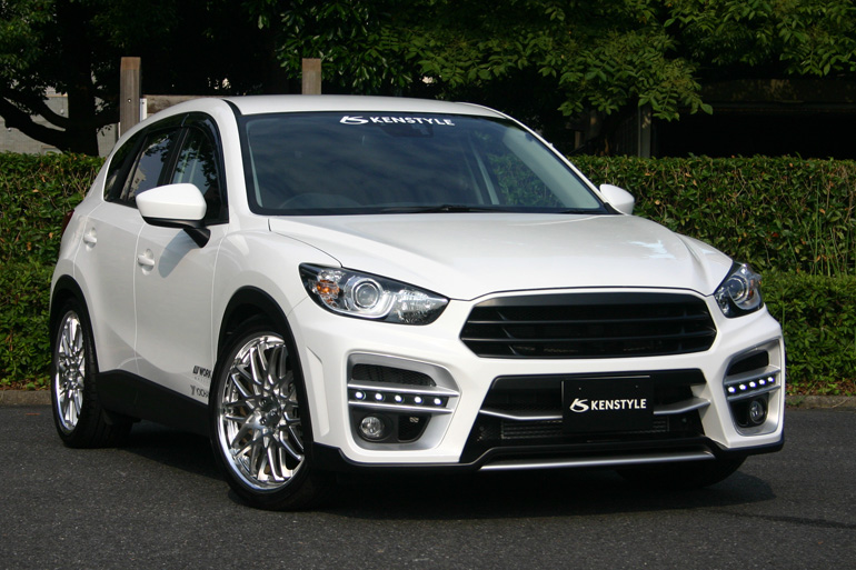ケンスタイルCX-5エアロパーツ・フロントバンパースポイラー&LEDデイライト ケンスタイルCX-5エアロパーツ・フロントバンパースポイラー&LEDデイライト