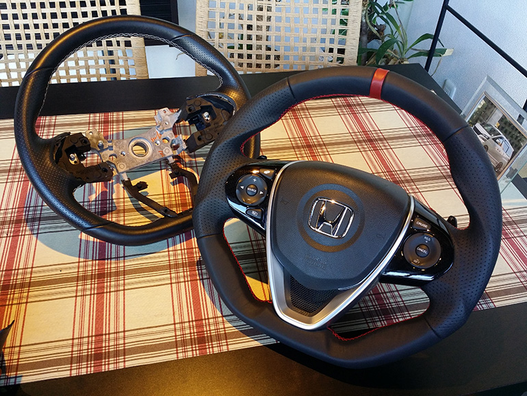 S660ケンスタイルオリジナルステアリング装着作業 S660ケンスタイルオリジナルステアリング装着作業