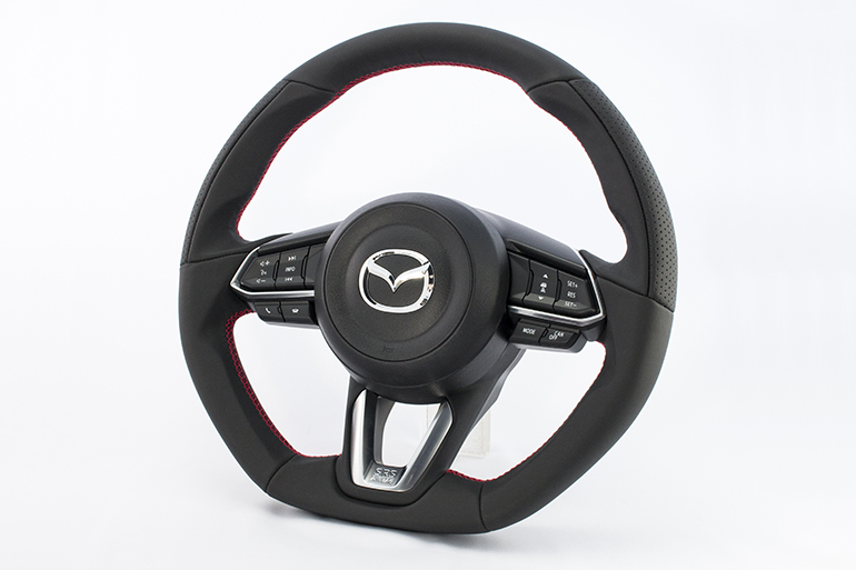 ケンスタイル・現行型アクセラ/デミオ/CX-3用ステアリング ケンスタイル・現行型アクセラ/デミオ/CX-3用ステアリング