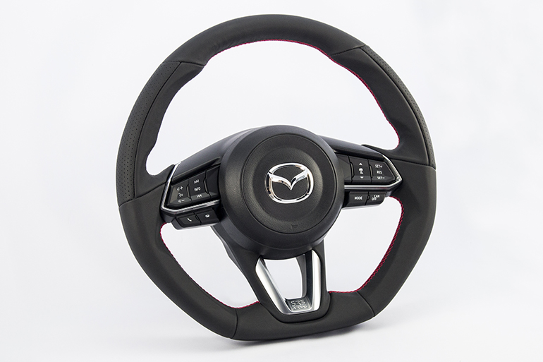 ケンスタイル・現行型アクセラ/デミオ/CX-3用ステアリング ケンスタイル・現行型アクセラ/デミオ/CX-3用ステアリング