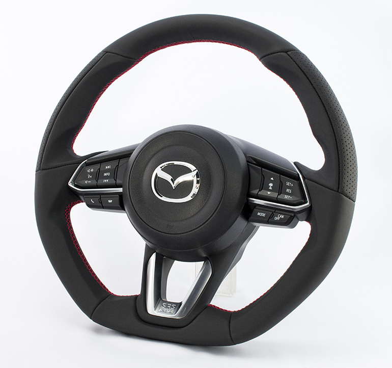 ケンスタイル・現行型アクセラ/デミオ/CX-3用ステアリング ケンスタイル・現行型アクセラ/デミオ/CX-3用ステアリング