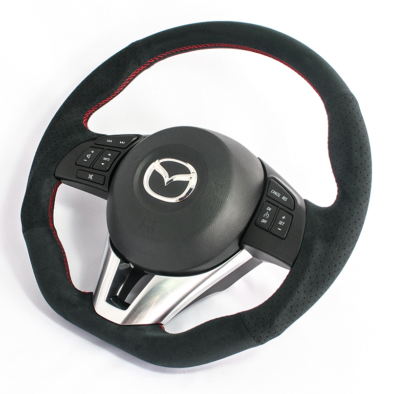 CX-3用ケンスタイルオリジナルステアリングウルトラスエード CX-3用ケンスタイルオリジナルステアリングウルトラスエード