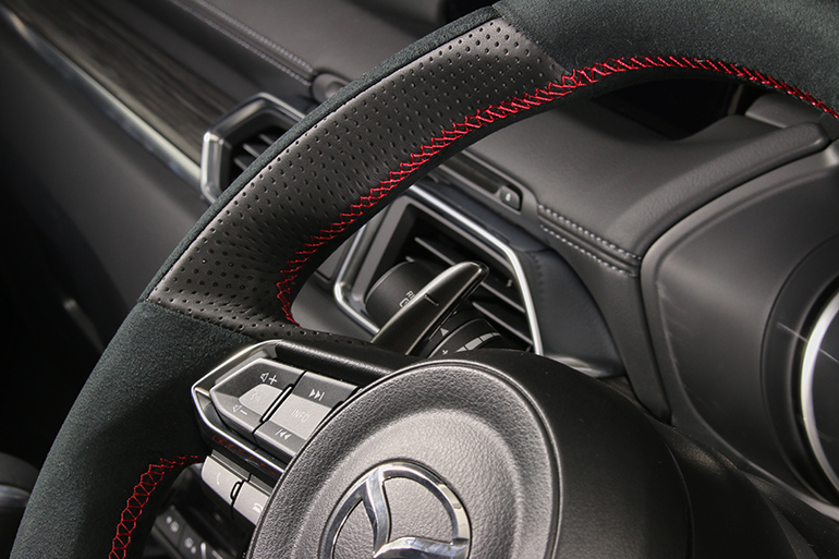 KF系新型CX-5用ケンスタイルステアリング&ロングパドルシフト KF系新型CX-5用ケンスタイルステアリング&ロングパドルシフト