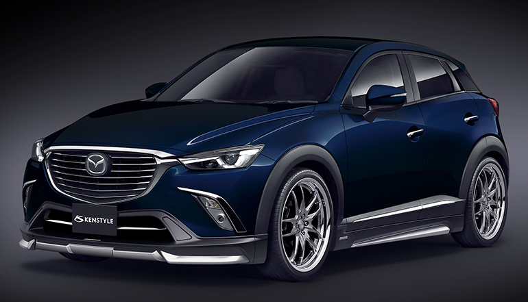 ケンスタイルCX-3用エアロパーツ・ディープクリスタルブルーマイカ ケンスタイルCX-3用エアロパーツ・ディープクリスタルブルーマイカ