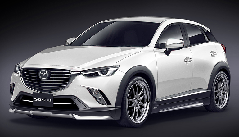 ケンスタイルCX-3用エアロパーツ・スノーフレイクホワイトパールマイカ ケンスタイルCX-3用エアロパーツ・スノーフレイクホワイトパールマイカ