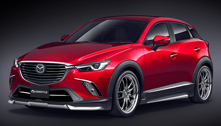 ケンスタイルCX-3用エアロパーツ・ソウルレッドクリスタルメタリック ケンスタイルCX-3用エアロパーツ・ソウルレッドクリスタルメタリック