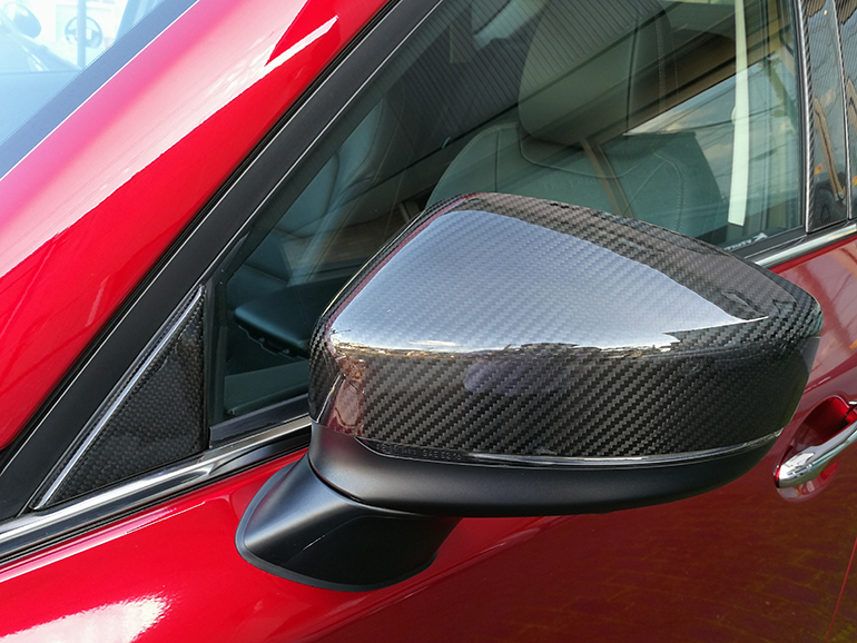 ケンスタイルKF系CX-5用ドライカーボンドアミラーカバー ケンスタイルKF系CX-5用ドライカーボンドアミラーカバー